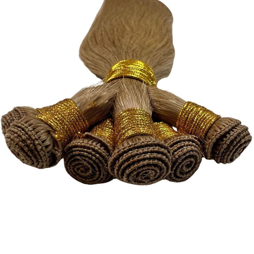 Ash Brown Straight Handtied Wefts - Private Label