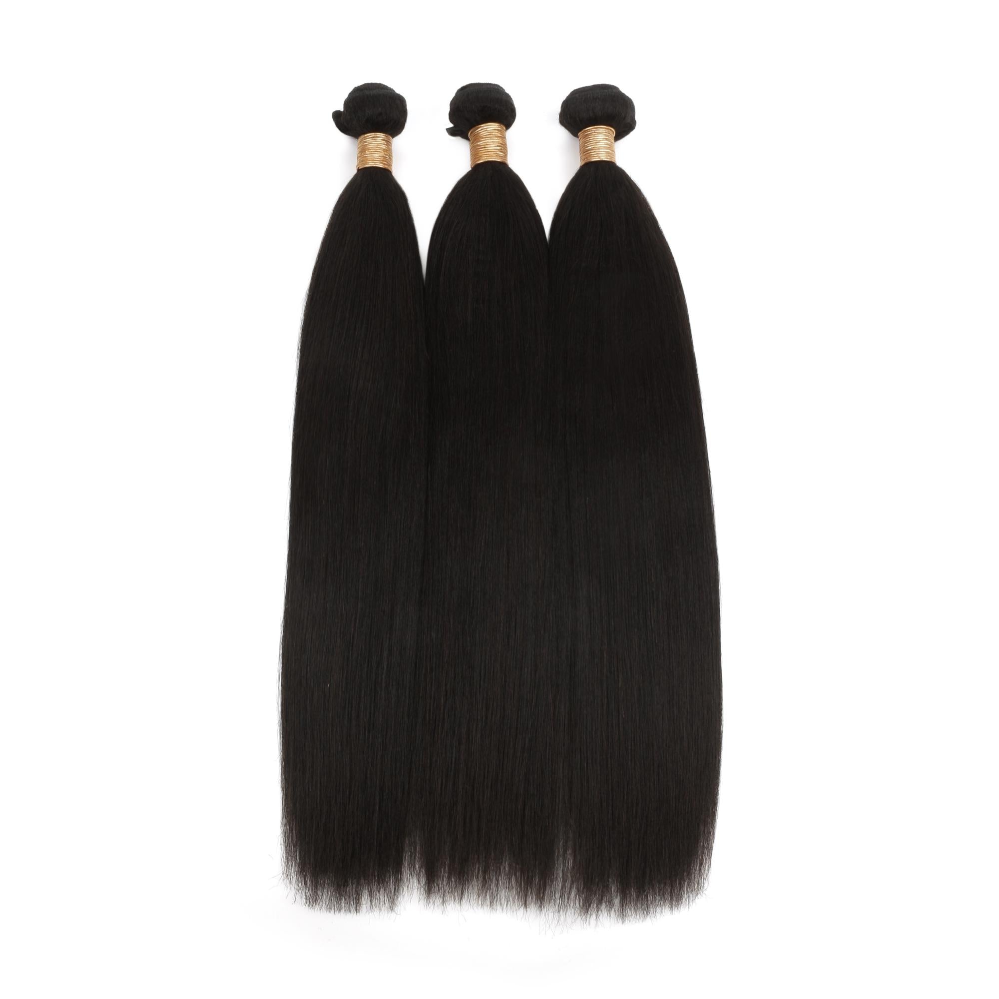 Yaki Straight 100% Human Hair Bundle Deals - Private Label