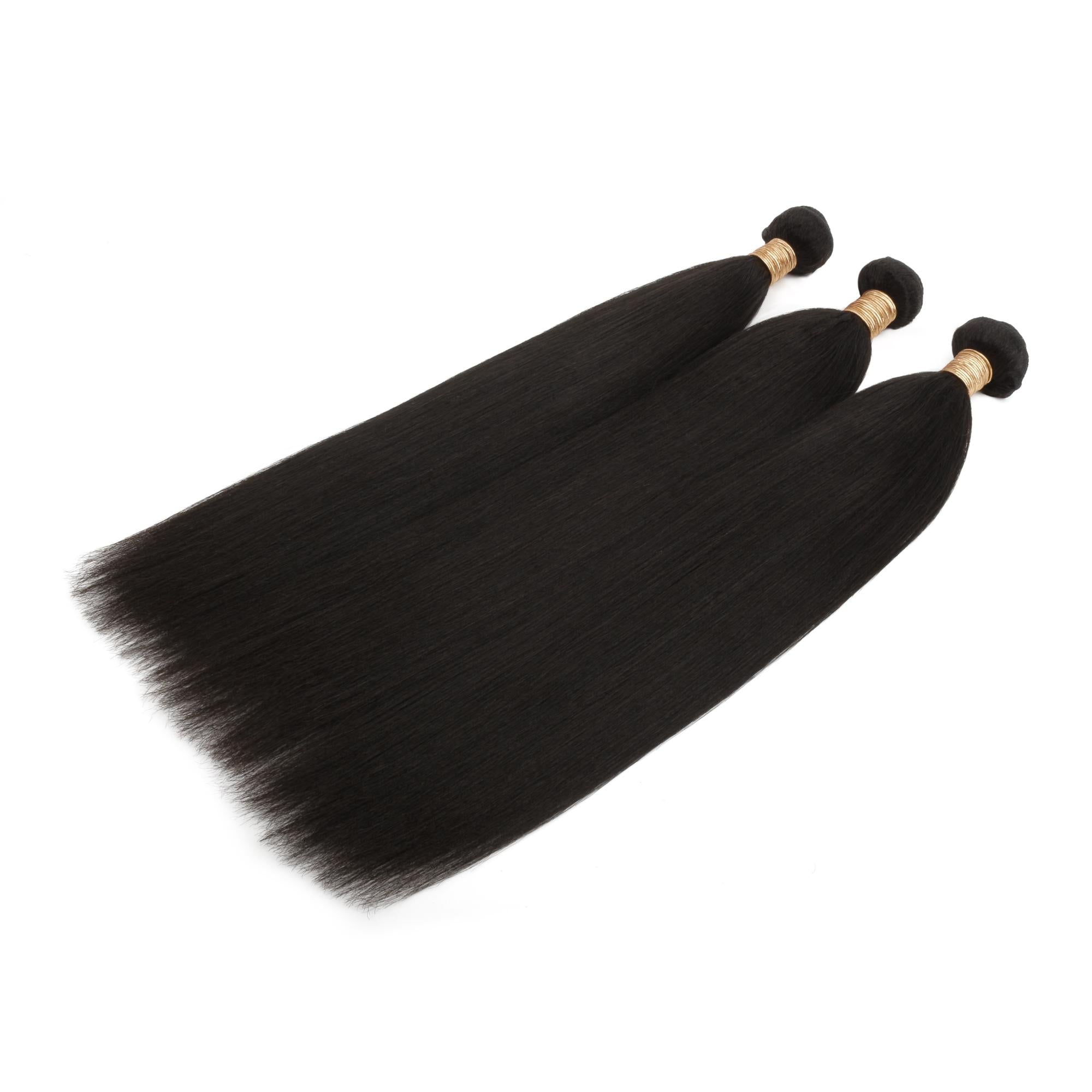 Yaki Straight 100% Human Hair Bundle Deals - Private Label