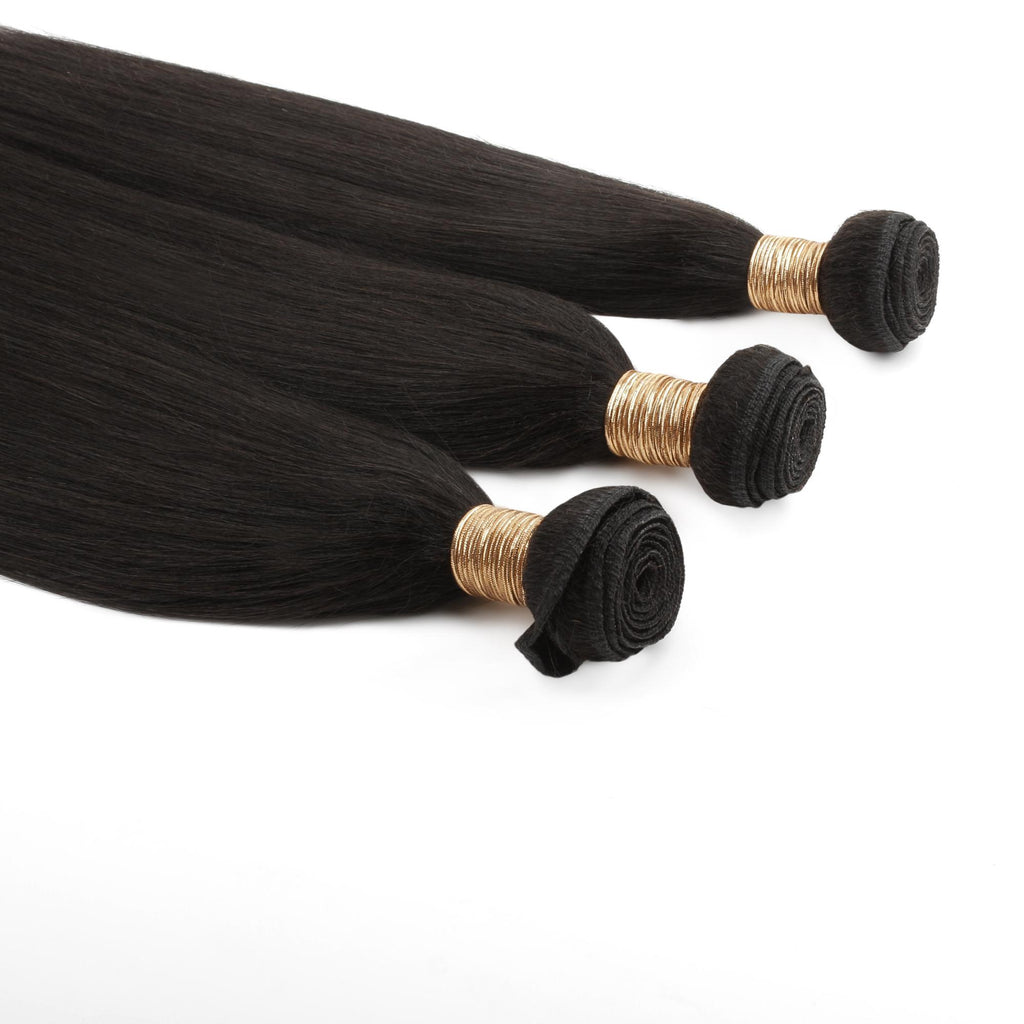 Yaki Straight 100% Human Hair Bundle Deals - Private Label