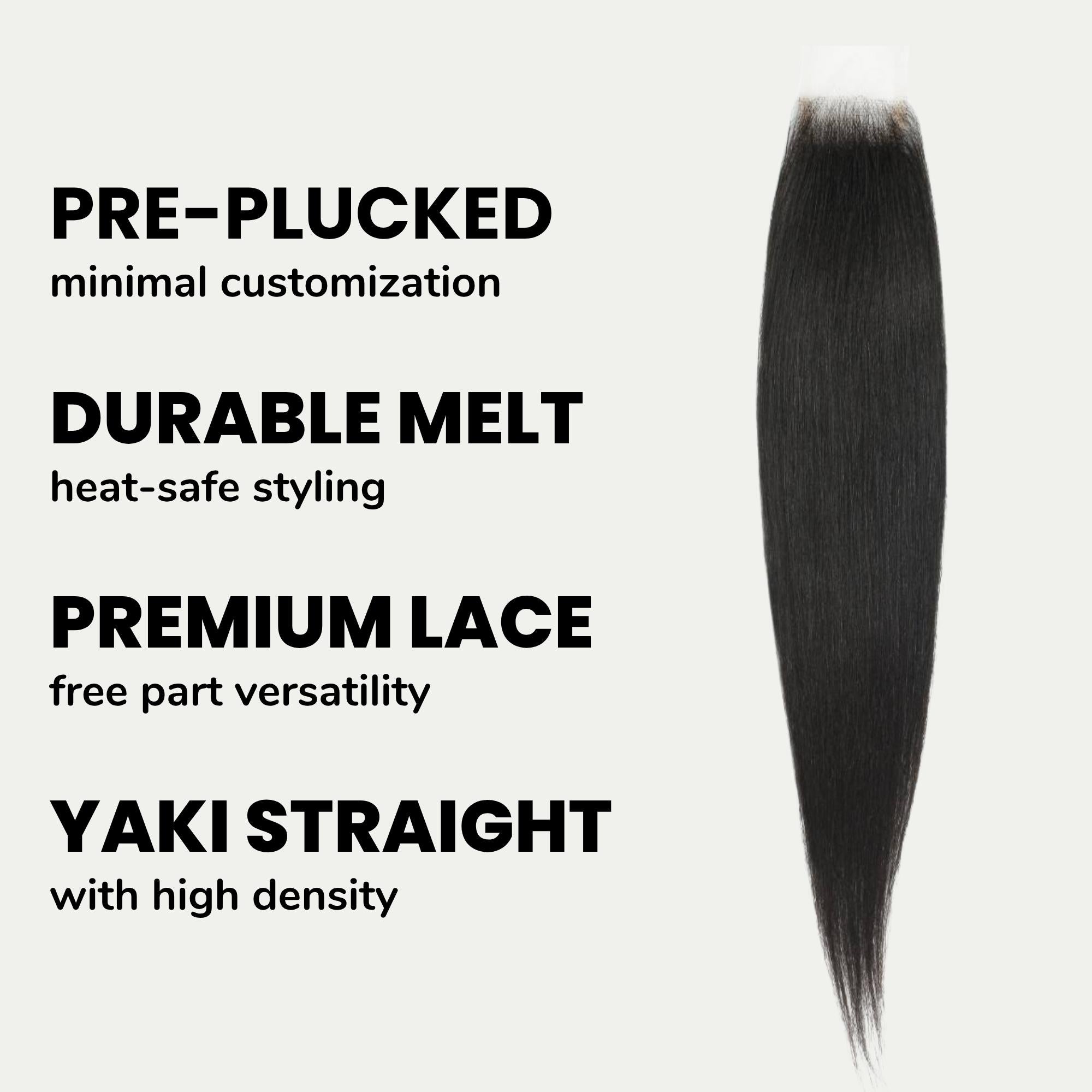 Yaki Straight 2x6 HD Closure | Undetectable Lace – Private Label