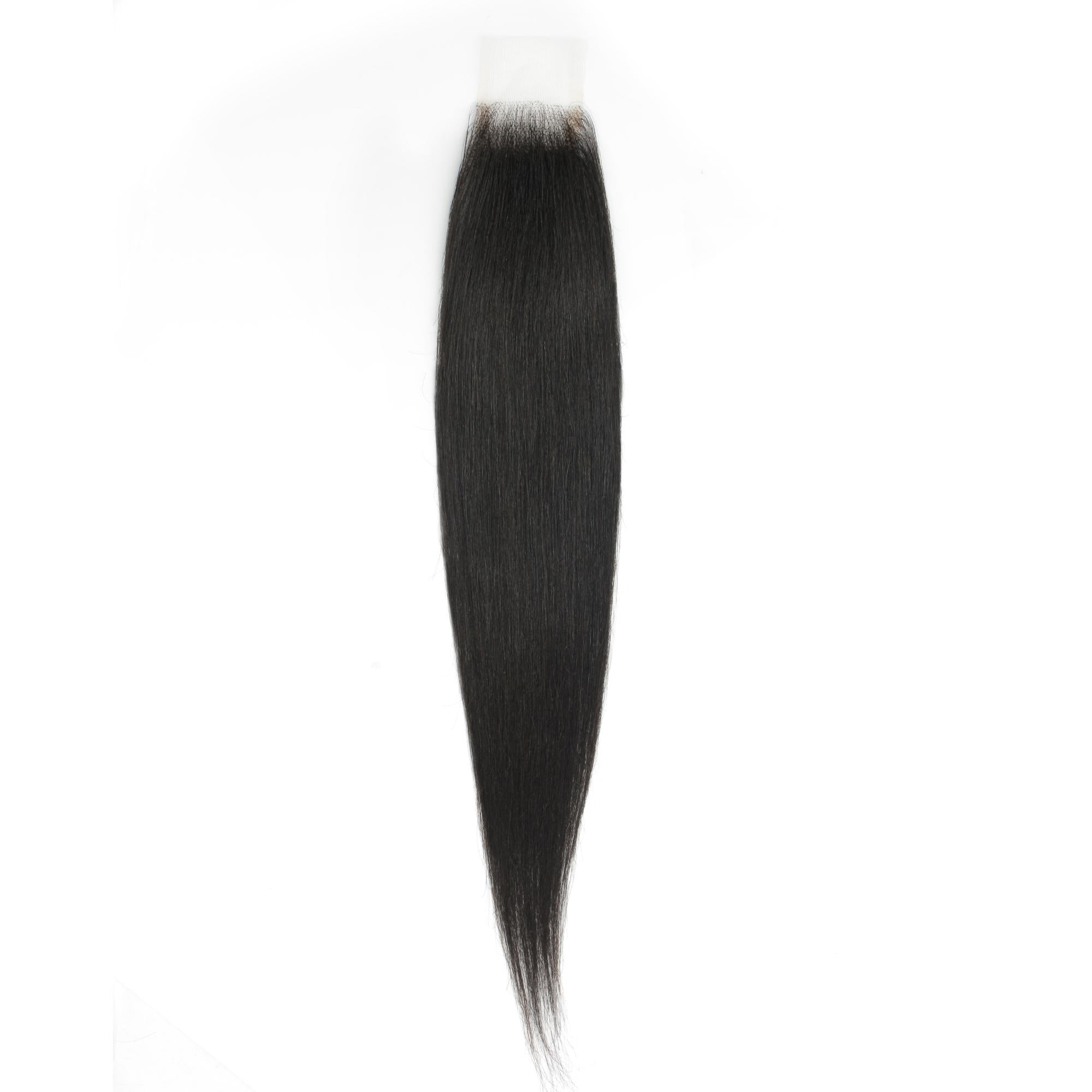 Yaki Straight 2x6 Transparent Lace Human Hair Closure - Private Label