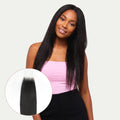 Yaki Straight 2x6 Transparent Lace Human Hair Closure - Private Label