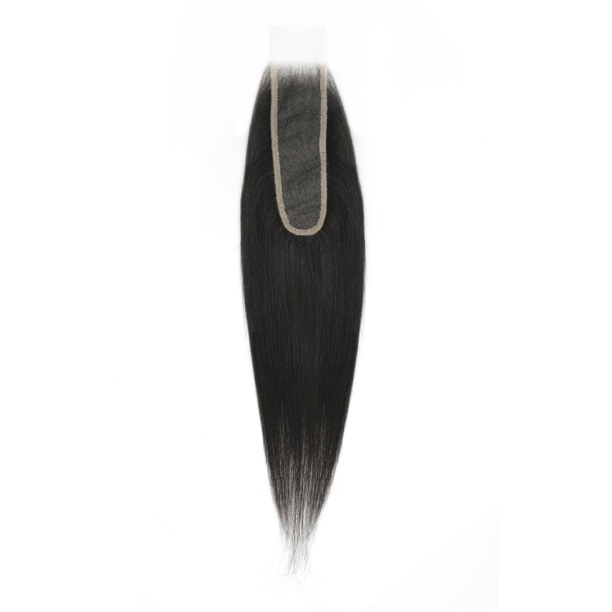 Yaki Straight 2x6 Transparent Lace Human Hair Closure - Private Label