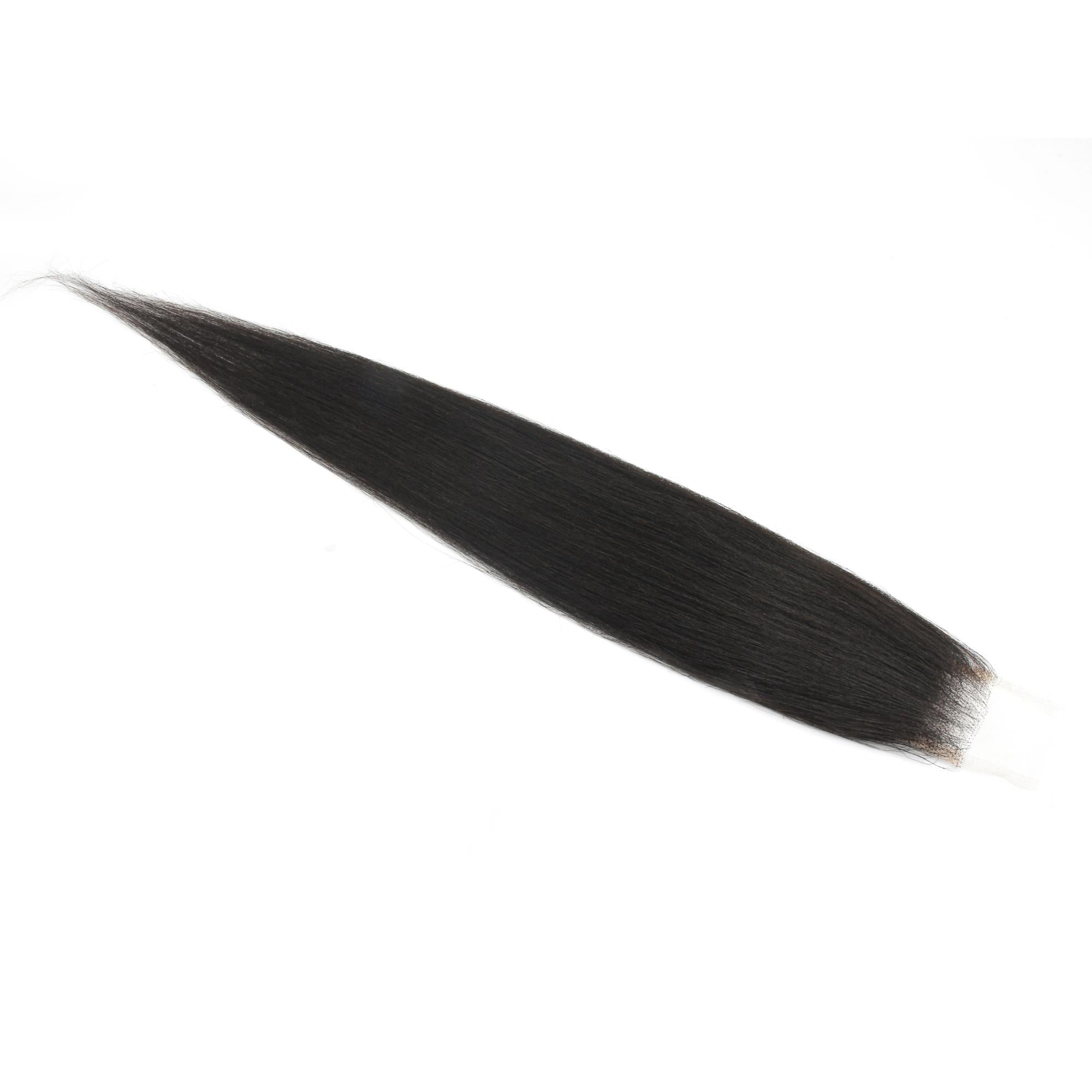 Yaki Straight 2x6 Transparent Lace Human Hair Closure - Private Label