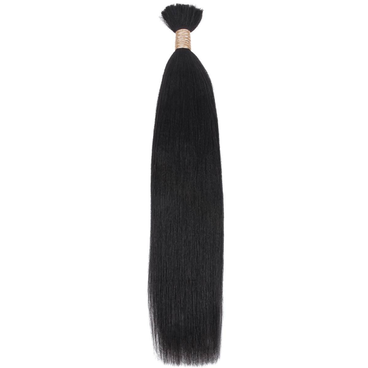 Yaki Straight Bulk 100% Human Braiding Hair - Private Label