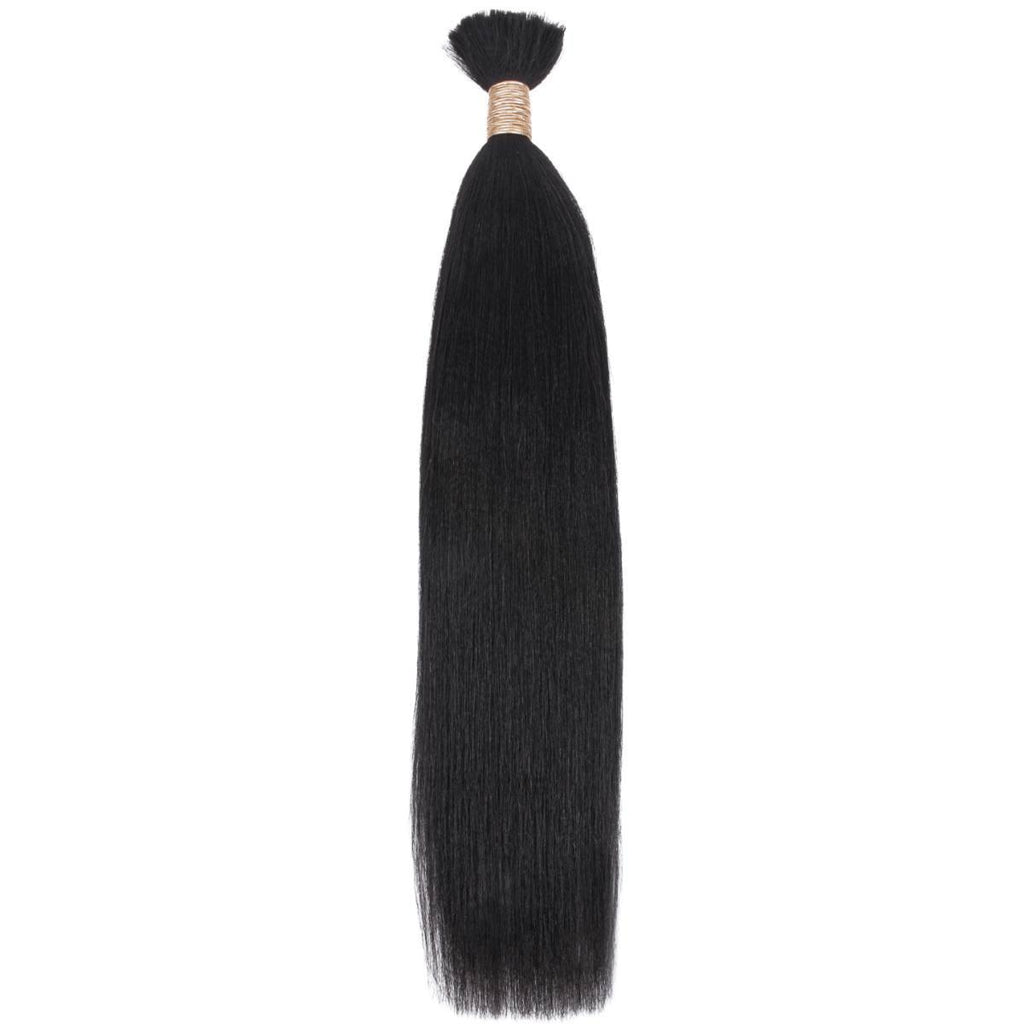 Yaki Straight Bulk 100% Human Braiding Hair - Private Label