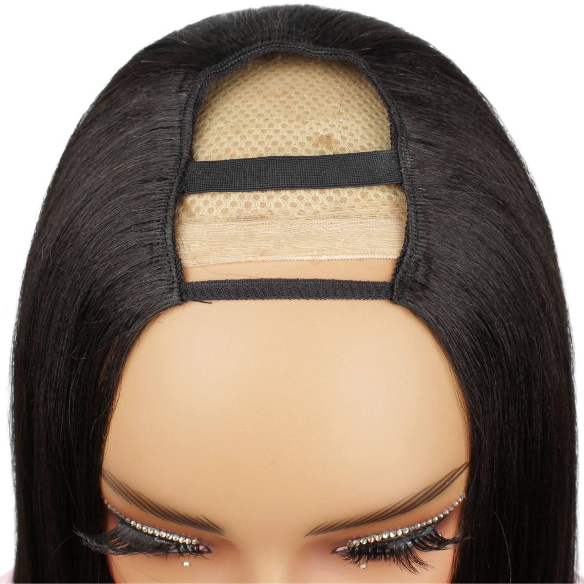 Yaki Straight U Part 100% Human Hair Wig - Private Label