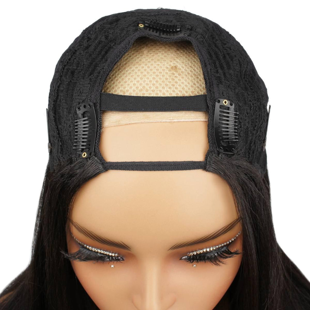 Yaki Straight U Part 100% Human Hair Wig - Private Label