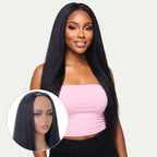 Yaki Straight V Part 100% Human Hair Wig - Private Label