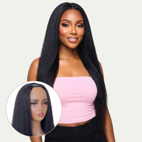 Yaki Straight V Part 100% Human Hair Wig - Private Label