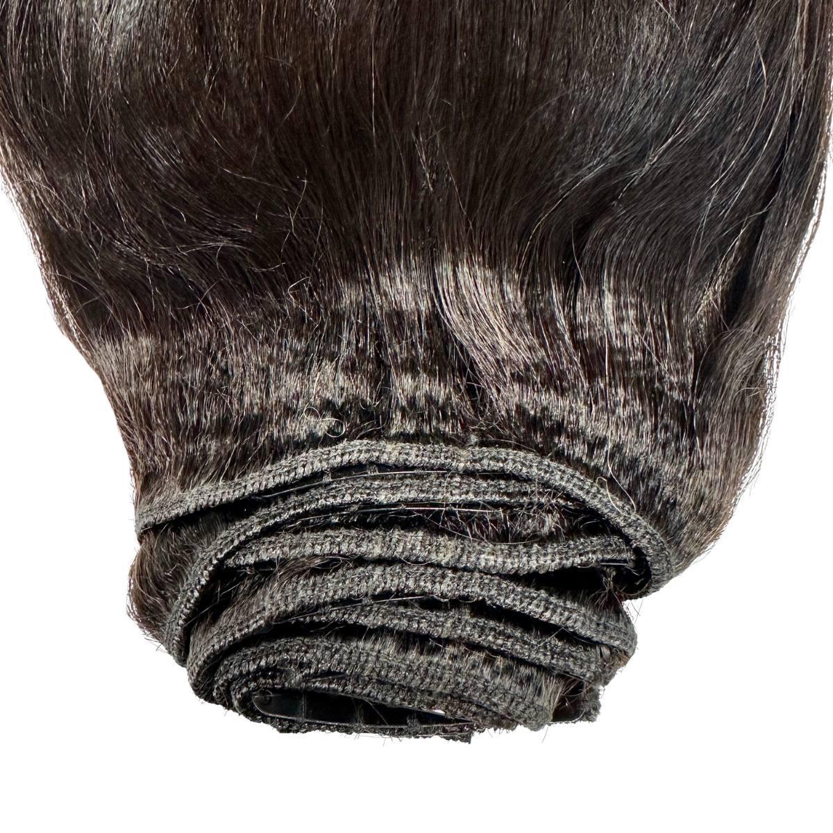 Yaki Straight Clip - In 100% Human Hair Extensions - Private Label