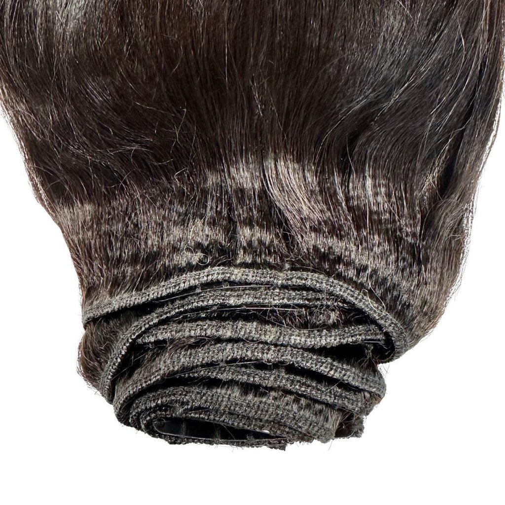 Yaki Straight Clip - In 100% Human Hair Extensions - Private Label