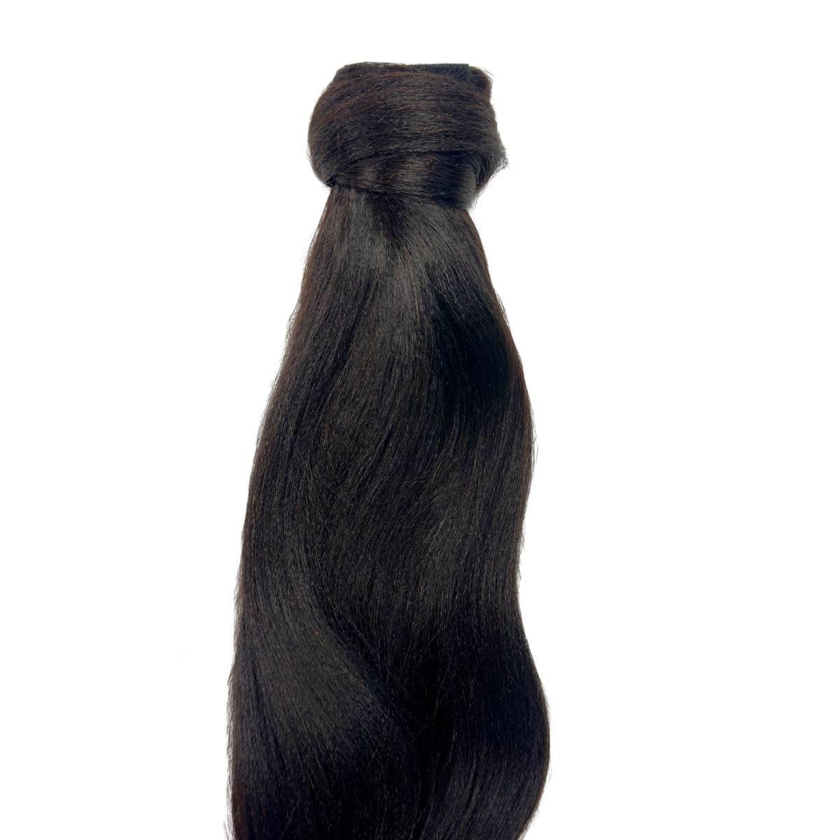 Yaki Straight 100% Human Hair Ponytail Extension - Private Label
