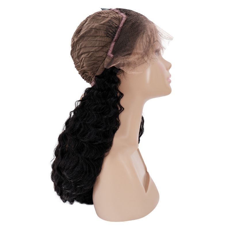 Brazilian Deep Wave 13x4 Transparent Lace Front Wig 180% SALE - Private Label