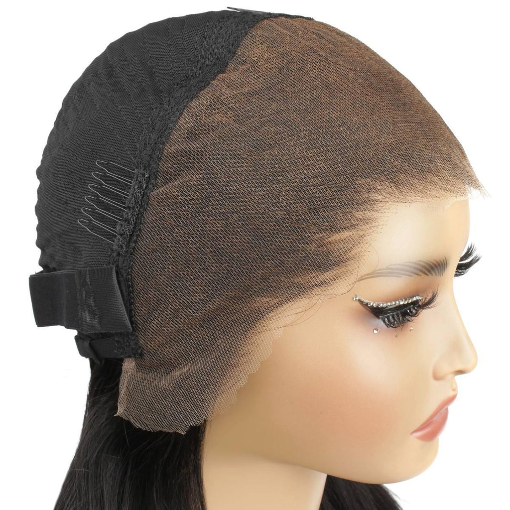 Jet Black Straight 13x4 HD Lace Front Wig - Private Label