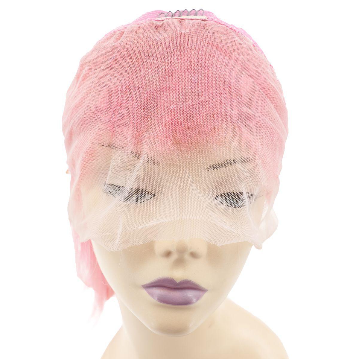 Cotton Candy 13x4 Transparent Lace Front 100% Human Hair Bob Wig - Private Label