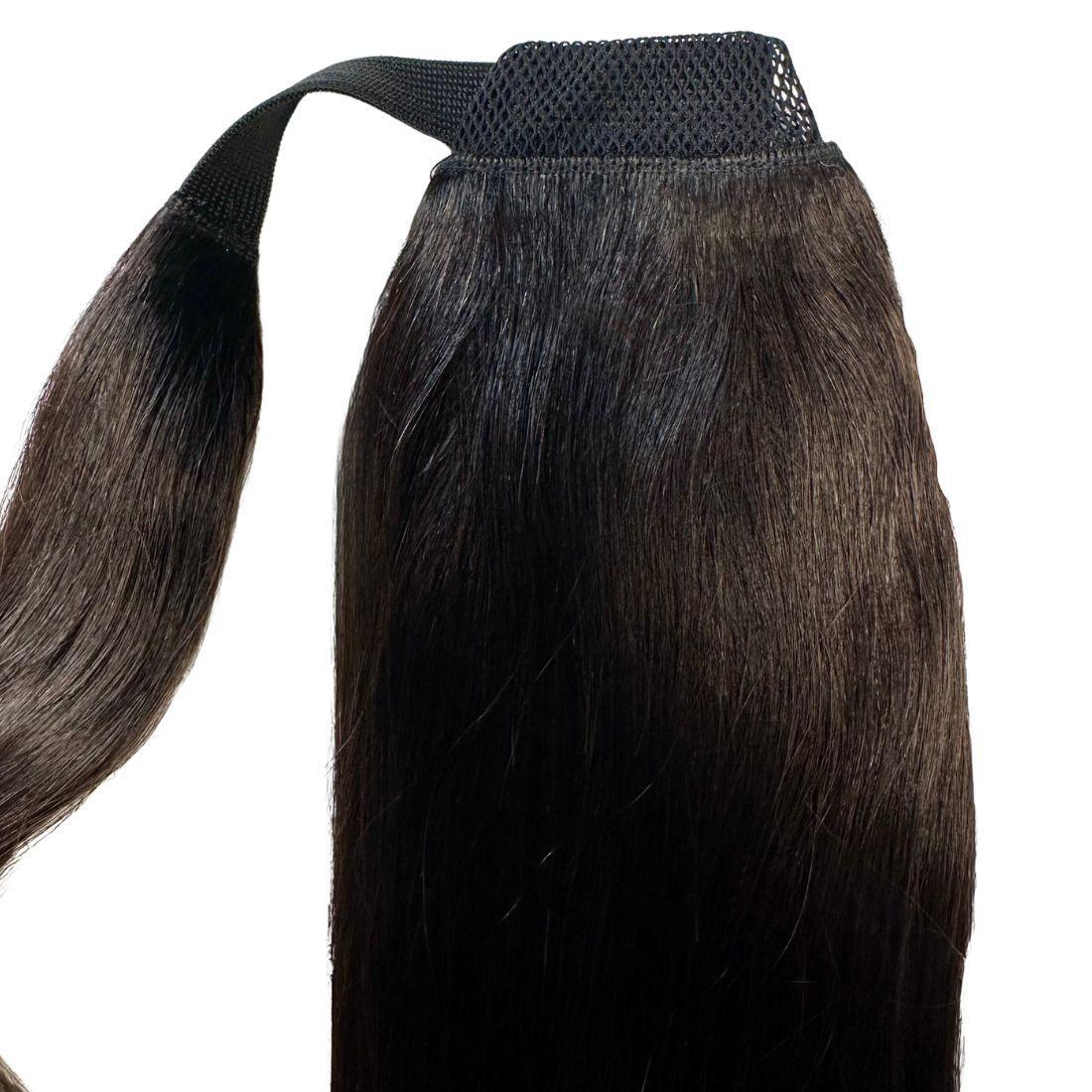 Natural Black 100% Human Hair Ponytail Extension - Private Label