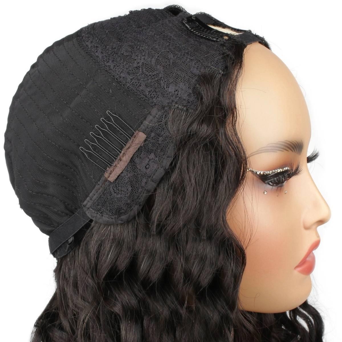 Messy Curl V Part 100% Human Hair Wig - Private Label