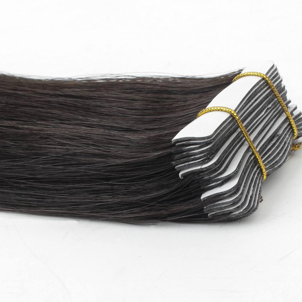 Raw Straight 100% Human Hair Machine Injection Tape - In - Private Label