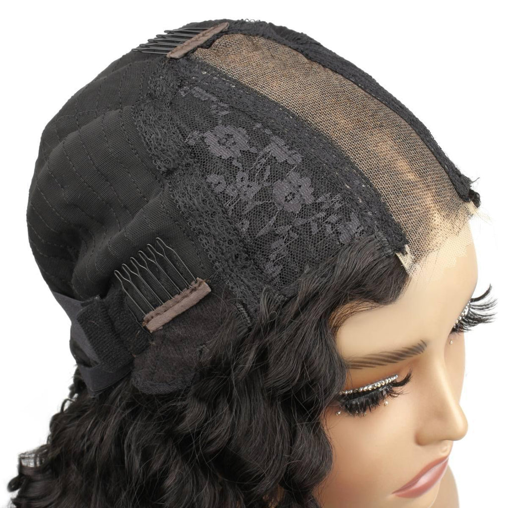 Demi Wylie 2x6 HD Lace Closure Deep Wave 100% Human Hair Pop On Wig - Private Label