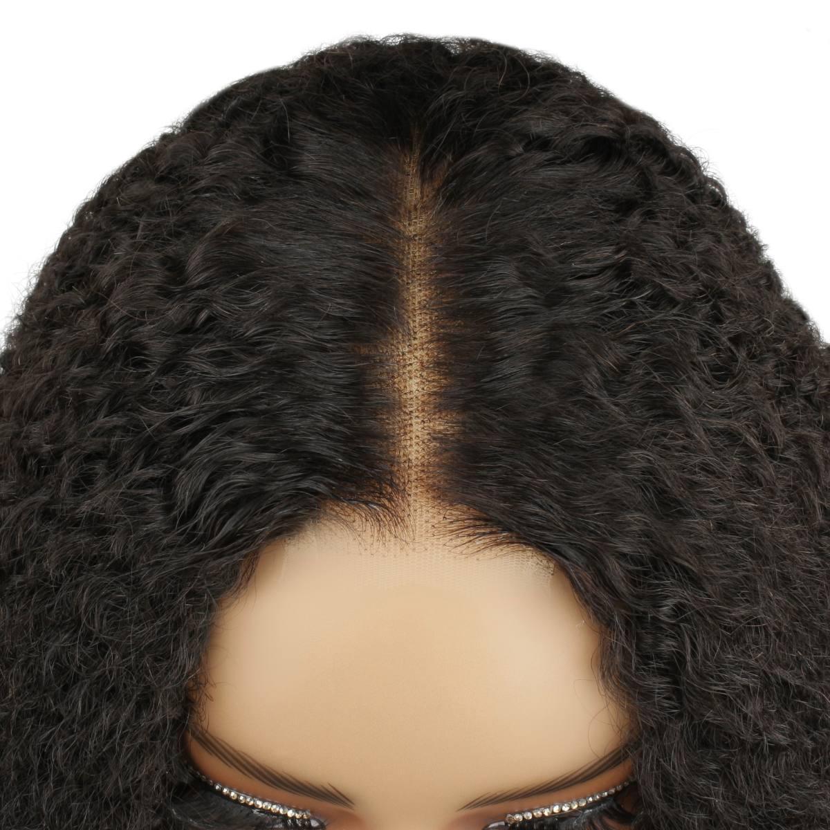 Afro Kinky Curly 2x6 HD Lace Closure 100% Human Hair Glueless Wig - Private Label