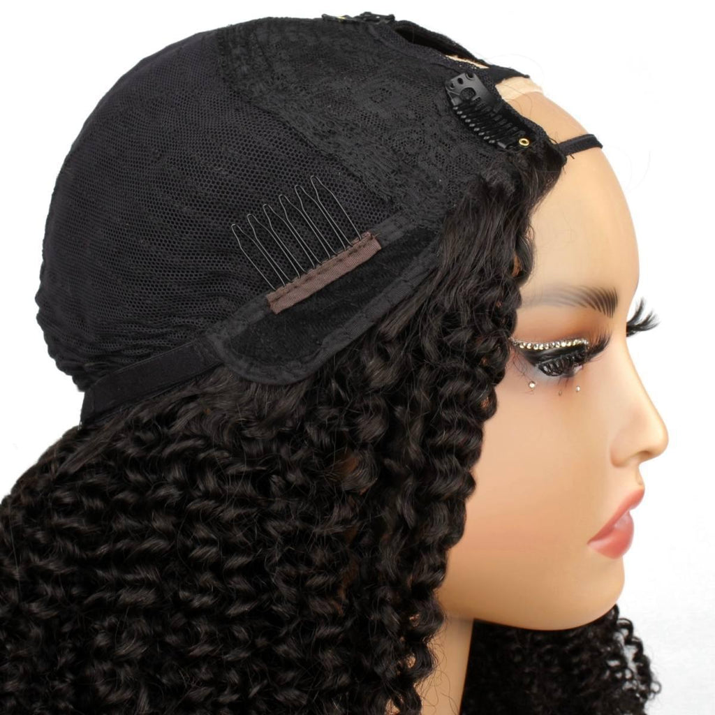 Afro Kinky Curly U Part 100% Human Hair Wig - Private Label
