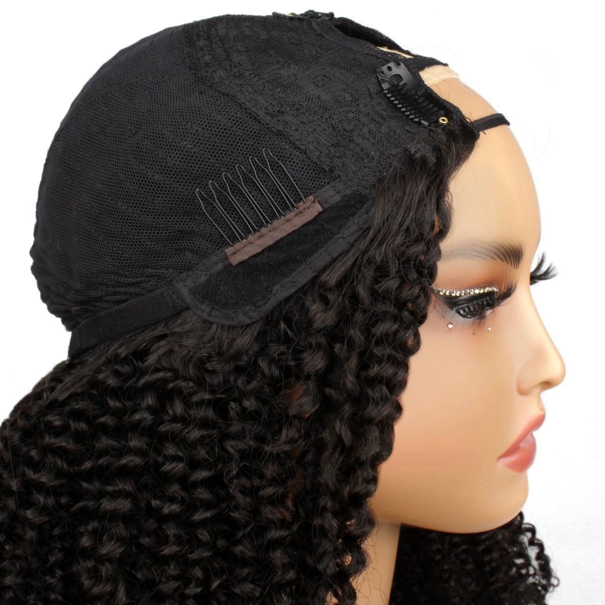 Afro Kinky Curly U Part 100% Human Hair Wig - Private Label
