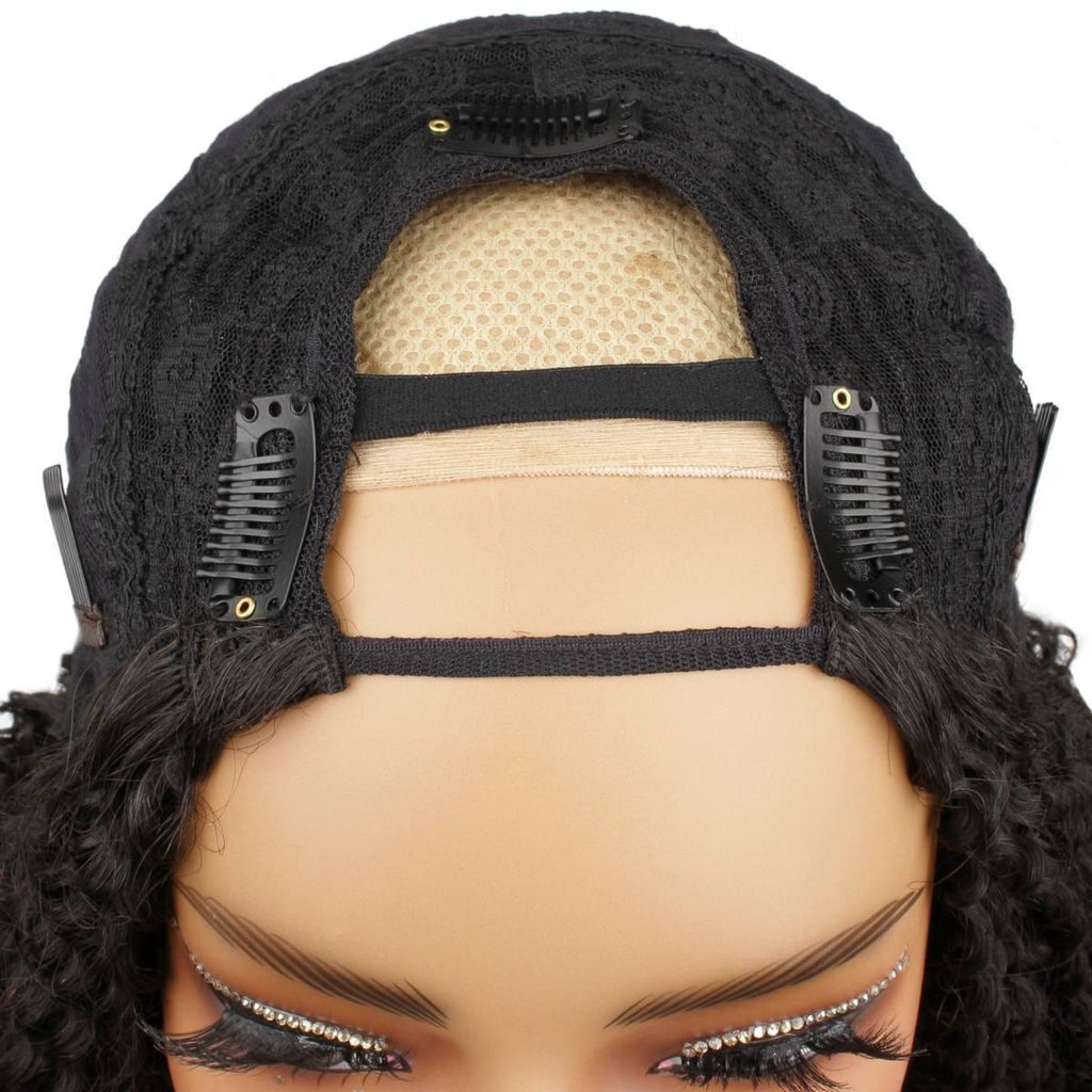 Afro Kinky Curly U Part 100% Human Hair Wig - Private Label