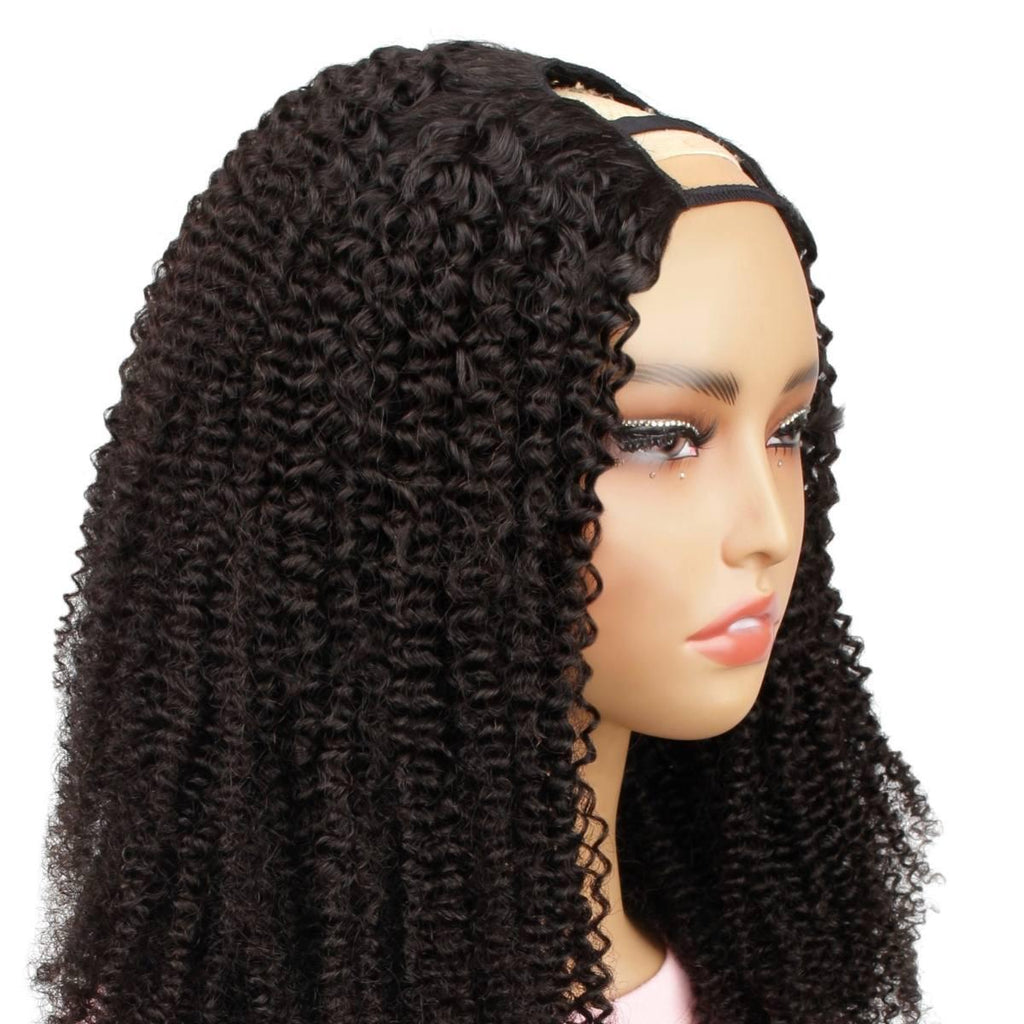 Afro Kinky Curly U Part 100% Human Hair Wig - Private Label
