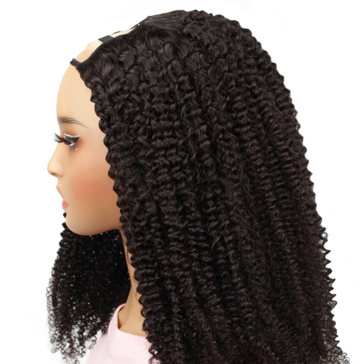 Afro Kinky Curly U Part 100% Human Hair Wig - Private Label