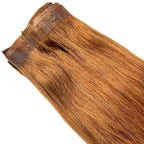 Auburn Seamless Clip - In 100% Human Hair Extensions - Private Label
