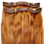 Auburn Seamless Clip - In 100% Human Hair Extensions - Private Label