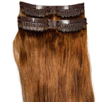 Auburn Seamless Clip - In 100% Human Hair Extensions - Private Label