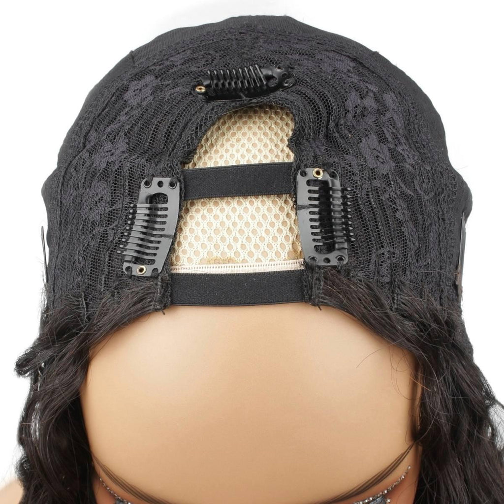 Messy Curl V Part 100% Human Hair Wig - Private Label