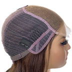 Brown Balayage Wavy 5x5 HD Lace Closure 100% Human Hair Bob Wig - Private Label