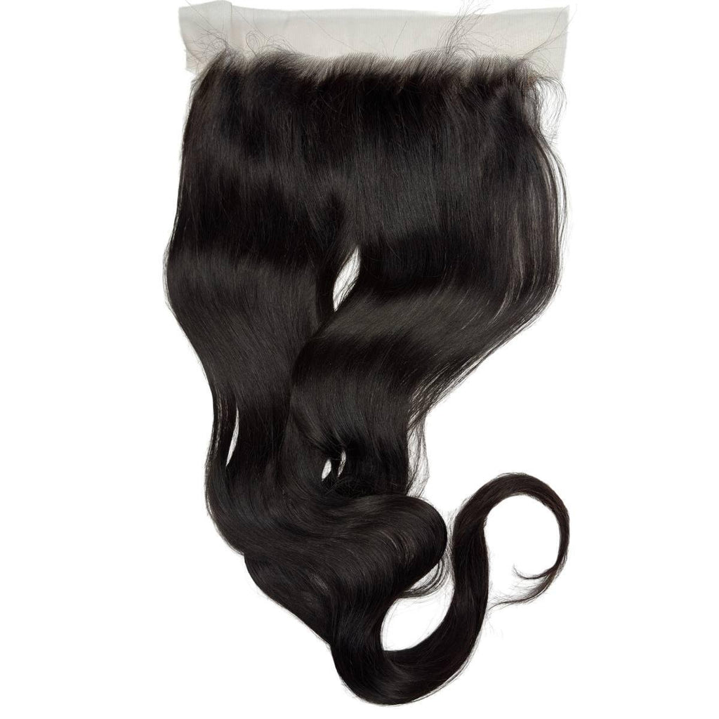 40" Raw Straight 13x6 HD Lace Human Hair Frontal - Private Label