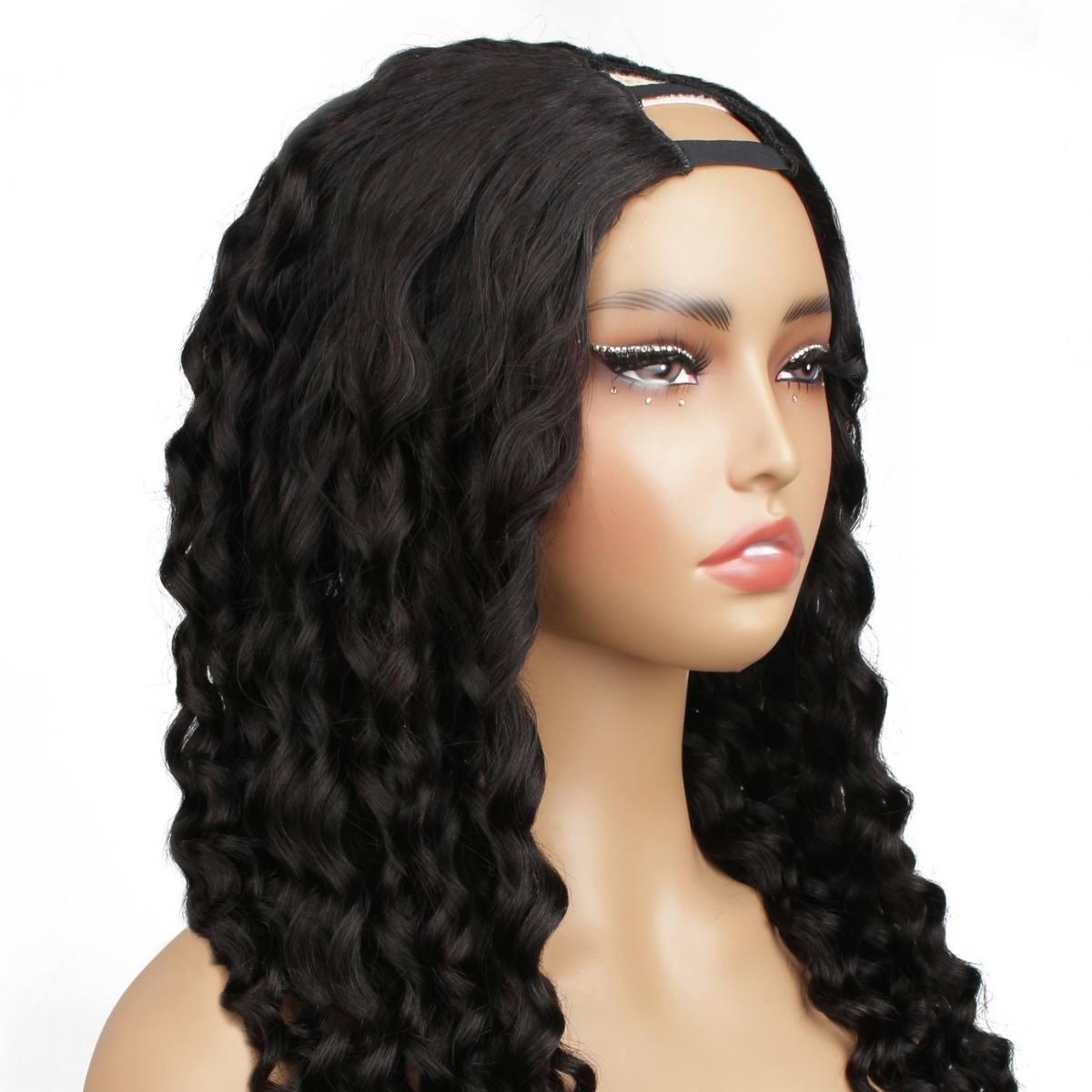 Beach Wave V Part 100% Human Hair Wig - Private Label