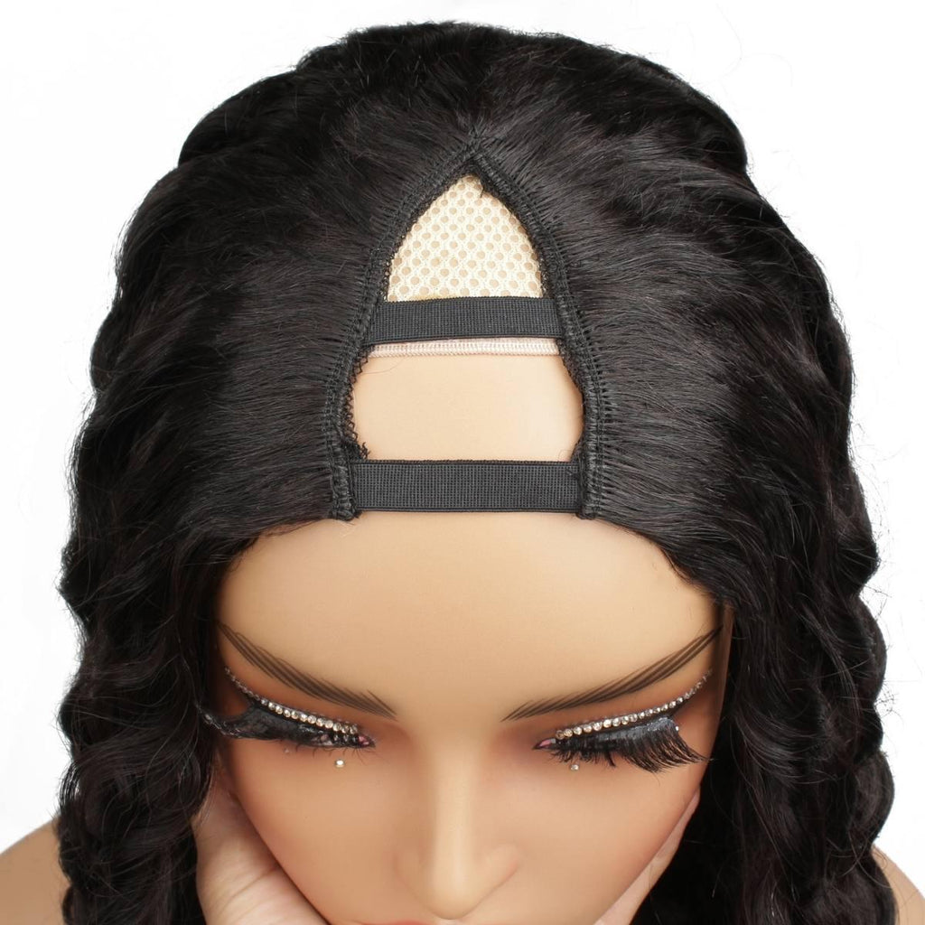 Beach Wave V Part 100% Human Hair Wig - Private Label