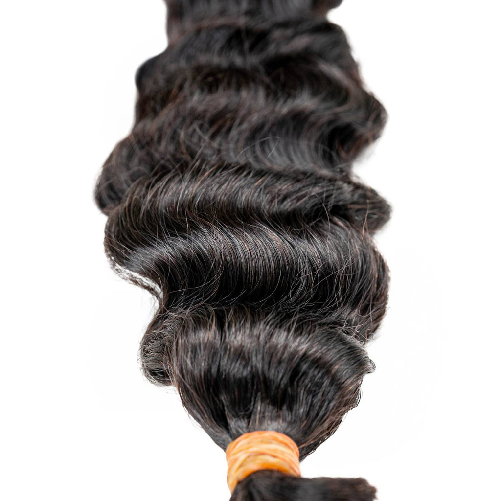 Raw Vietnamese Deep Wavy Bulk 100% Human Braiding Hair - Private Label