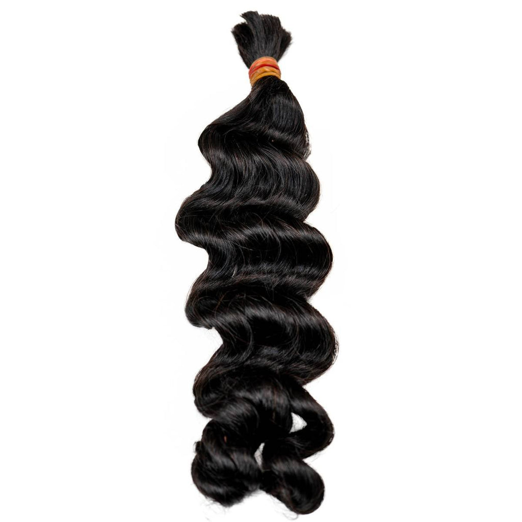 Raw Vietnamese Wavy Bulk 100% Human Braiding Hair - Private Label