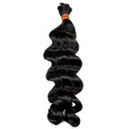 Raw Vietnamese Wavy Bulk 100% Human Braiding Hair - Private Label