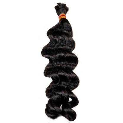 Raw Vietnamese Wavy Bulk 100% Human Braiding Hair