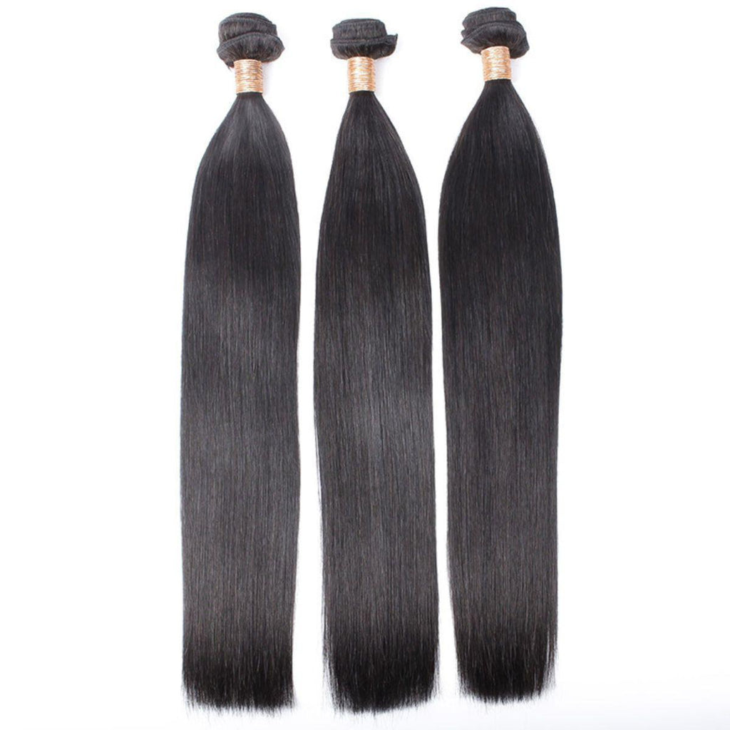 Brazilian Straight 100% Human Hair Bundle Deals - Private Label