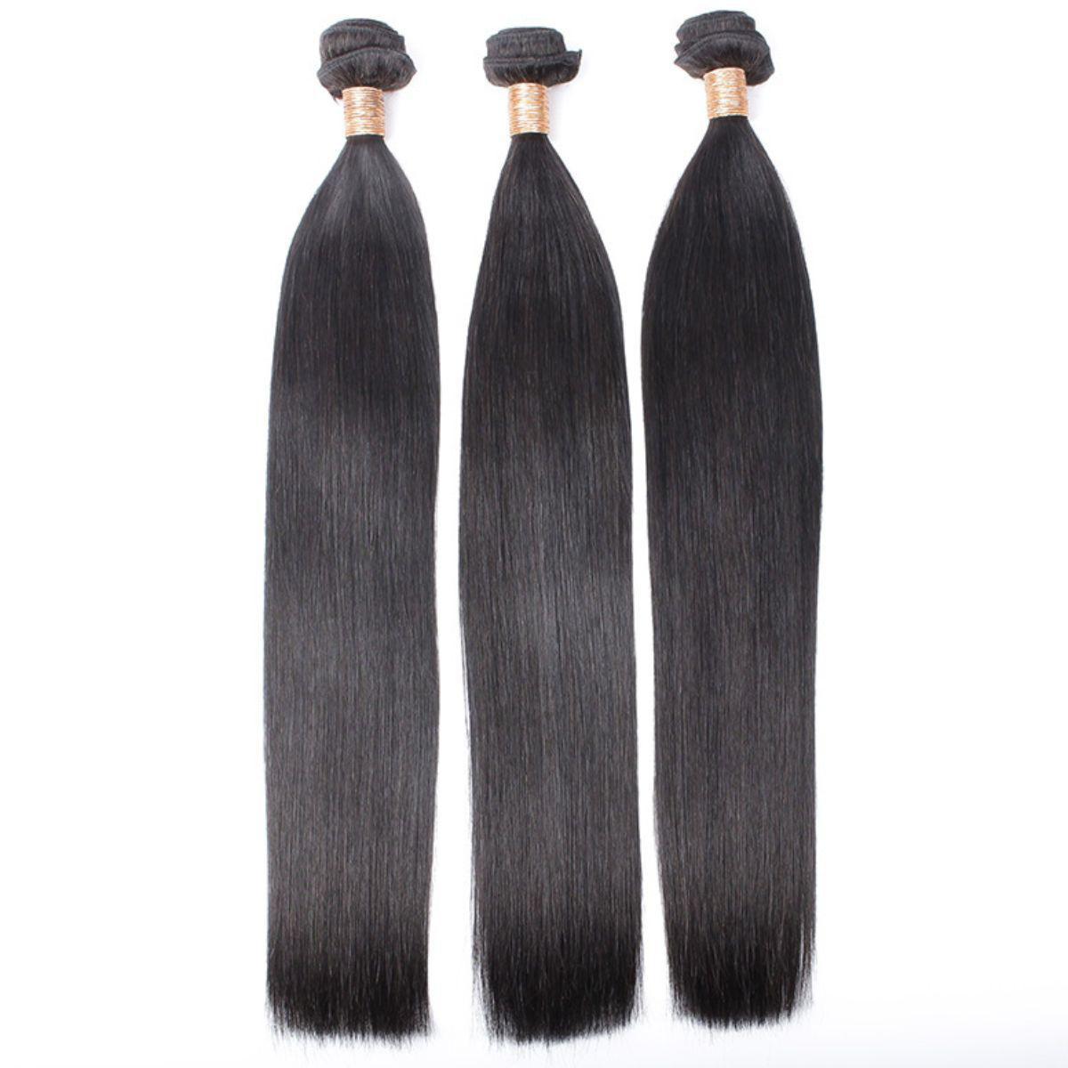 Brazilian Straight 100% Human Hair Bundle Deals - Private Label