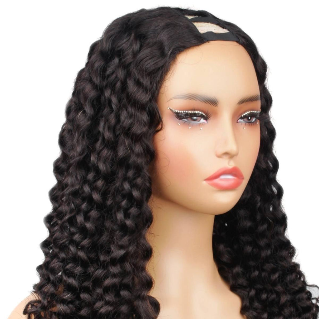 Italian Curl V Part 100% Human Hair Wig - Private Label