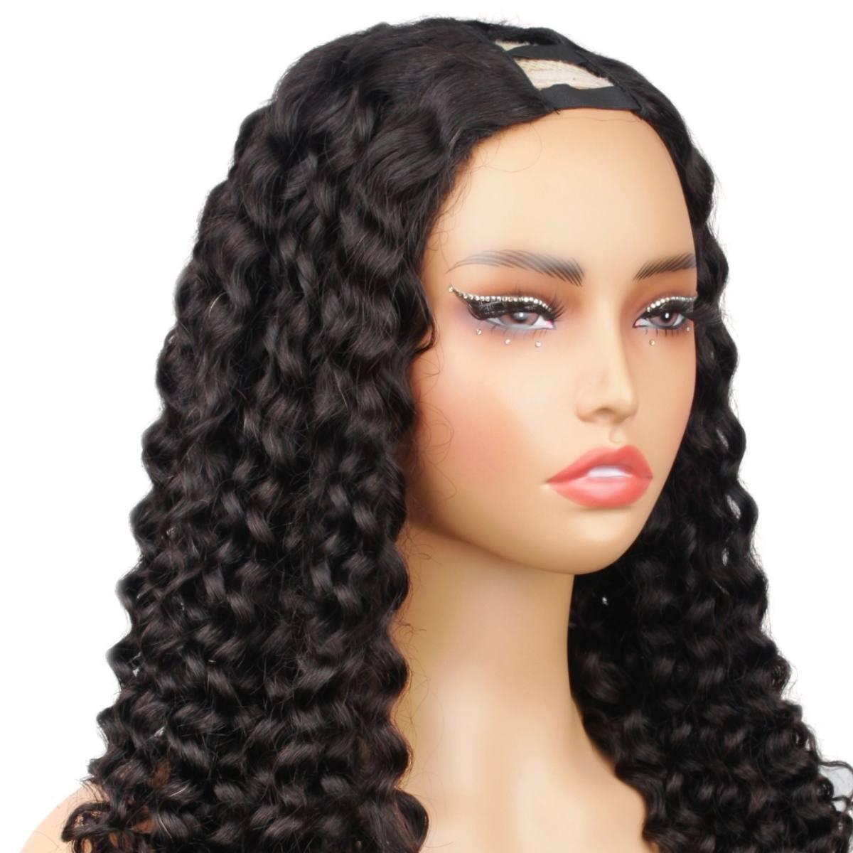 Italian Curl V Part 100% Human Hair Wig - Private Label
