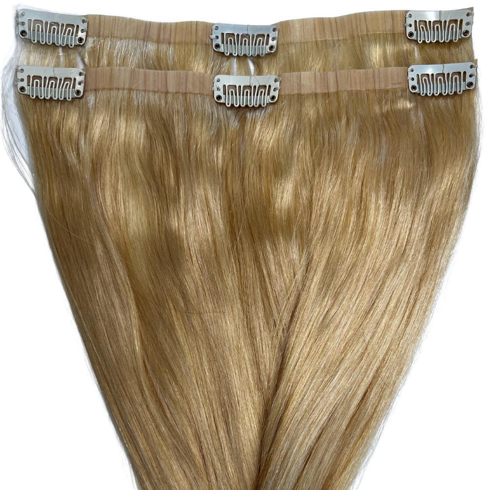 Blonde Seamless Clip - In 100% Human Hair Extensions - Private Label