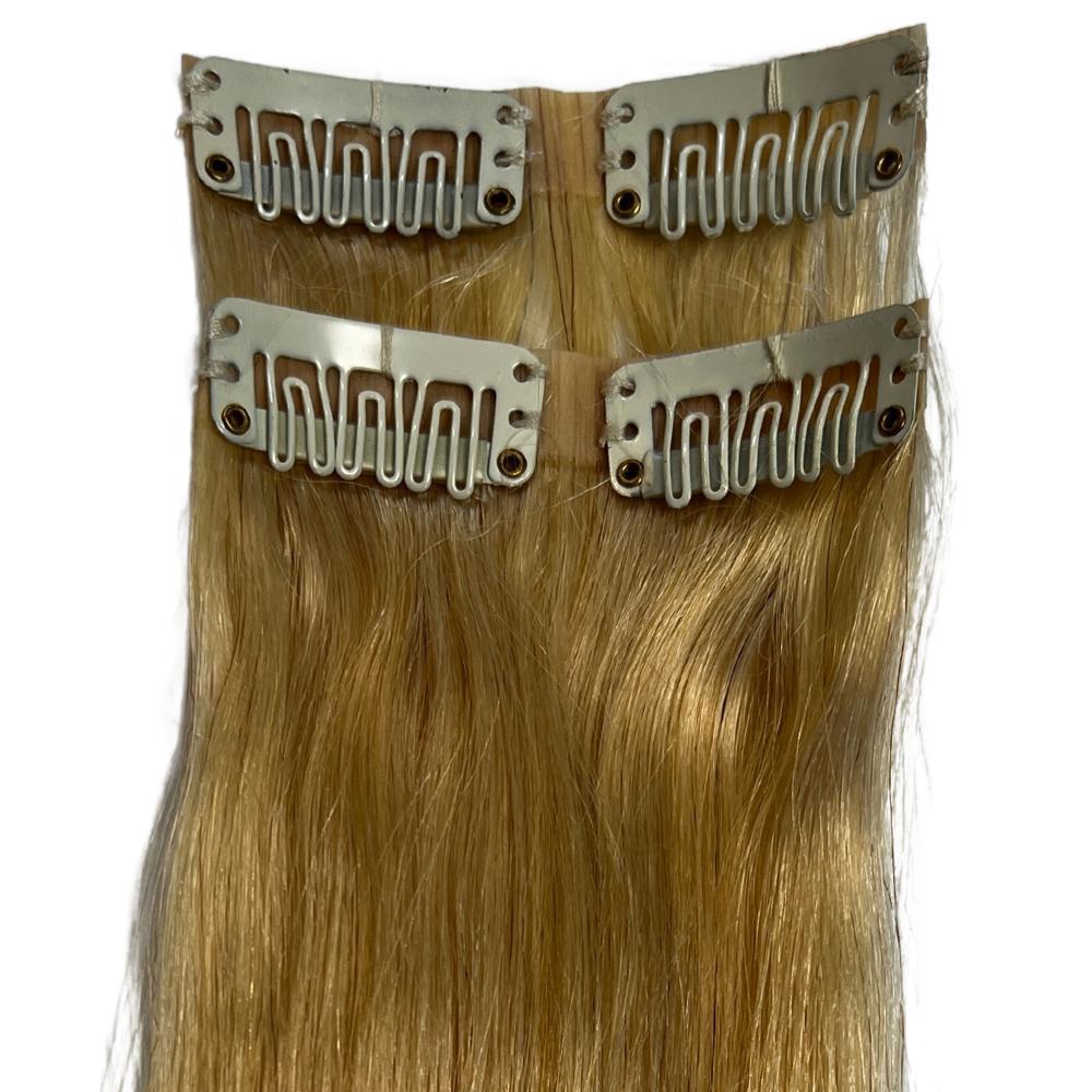 Blonde Seamless Clip - In 100% Human Hair Extensions - Private Label
