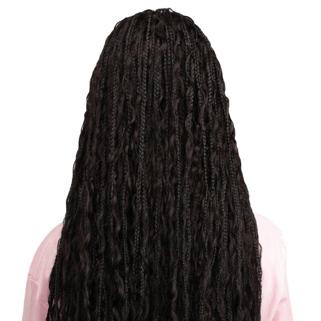 Boho Braid Full Lace Human Hair Blended Wig - Private Label